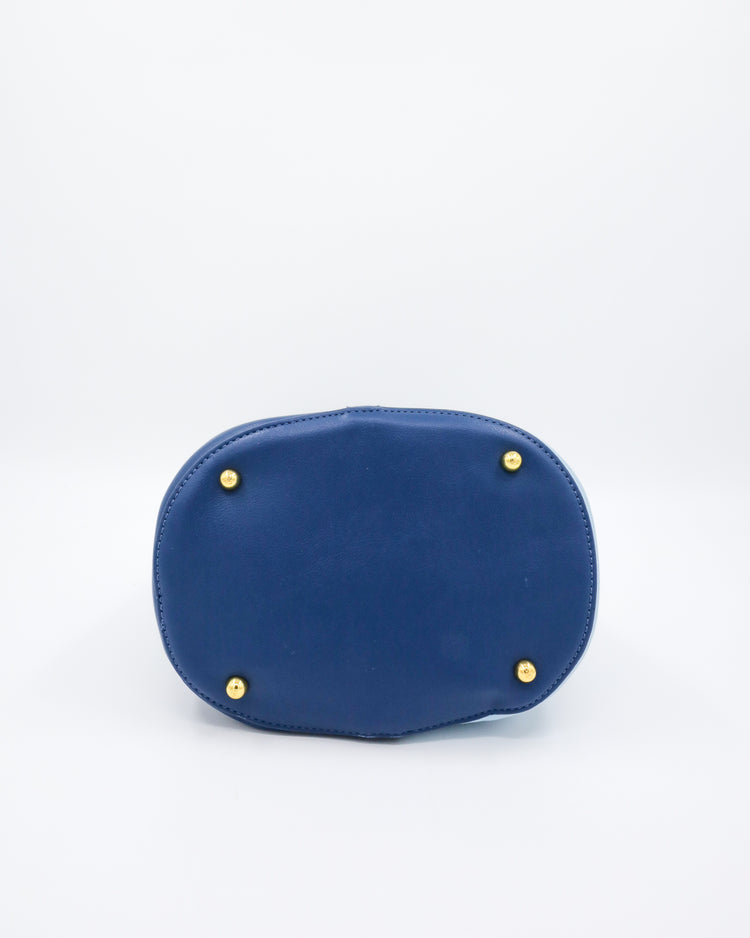 LANA BAG (navy and light blue) - FORD MILLINERY