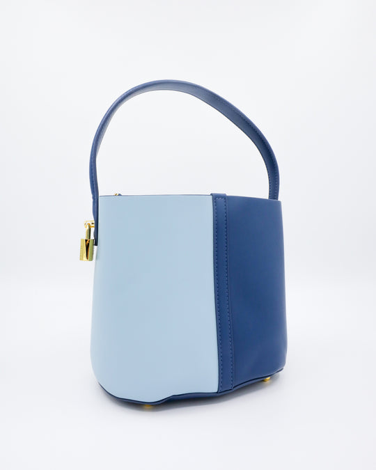 LANA BAG (navy and light blue) - FORD MILLINERY