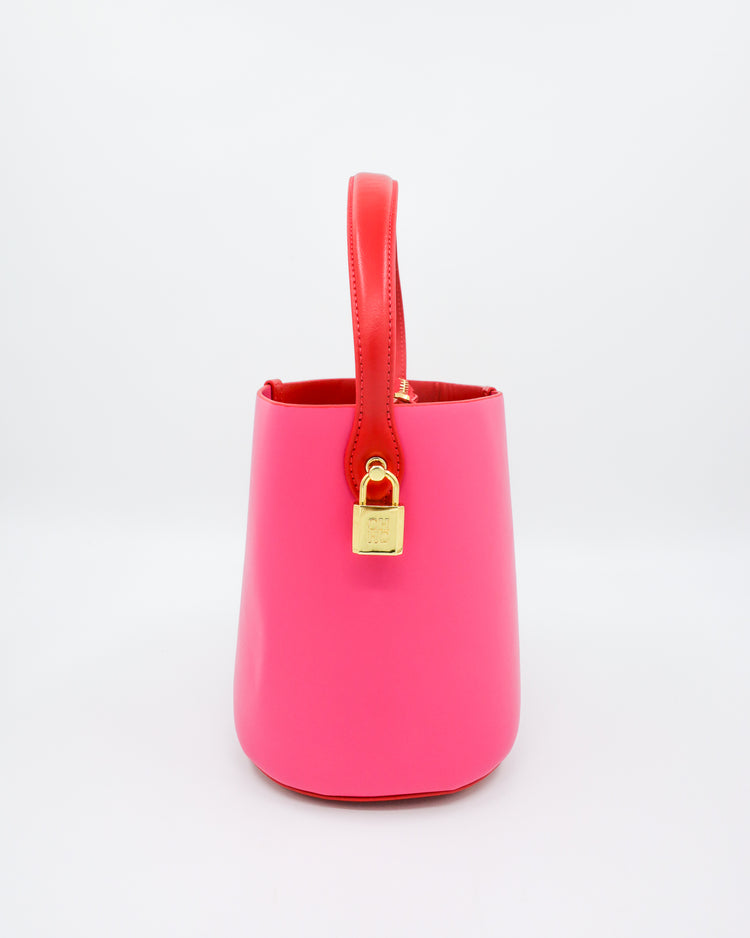 LANA BAG (red and pink) - FORD MILLINERY