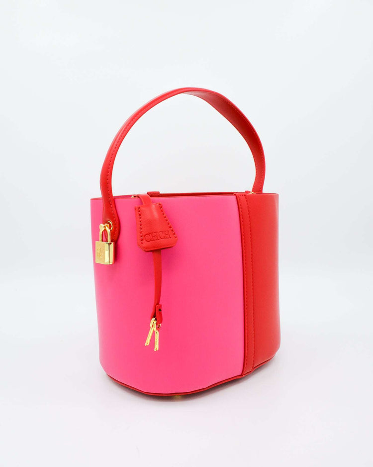 LANA BAG (red and pink) - FORD MILLINERY