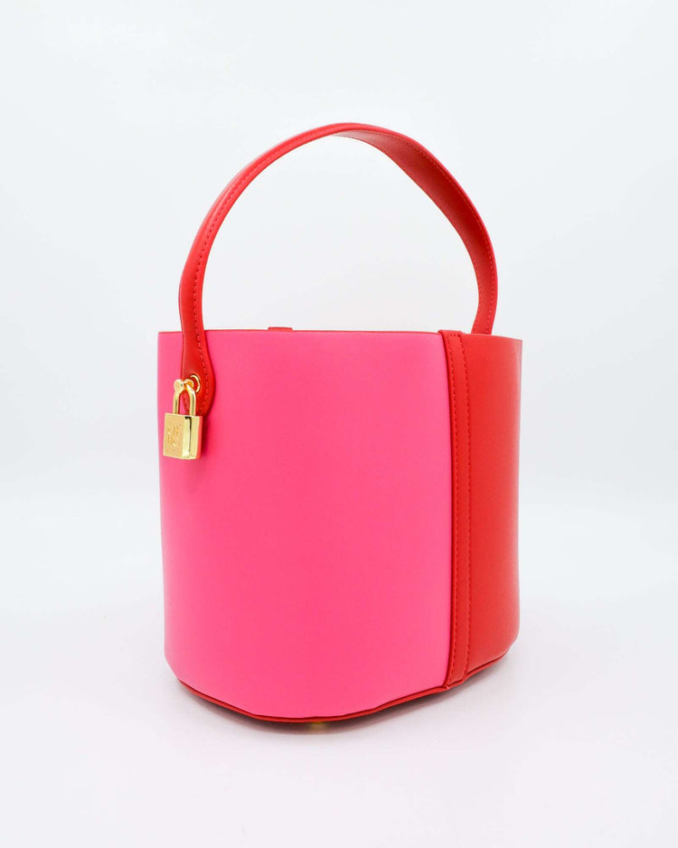 LANA BAG (red and pink) - FORD MILLINERY