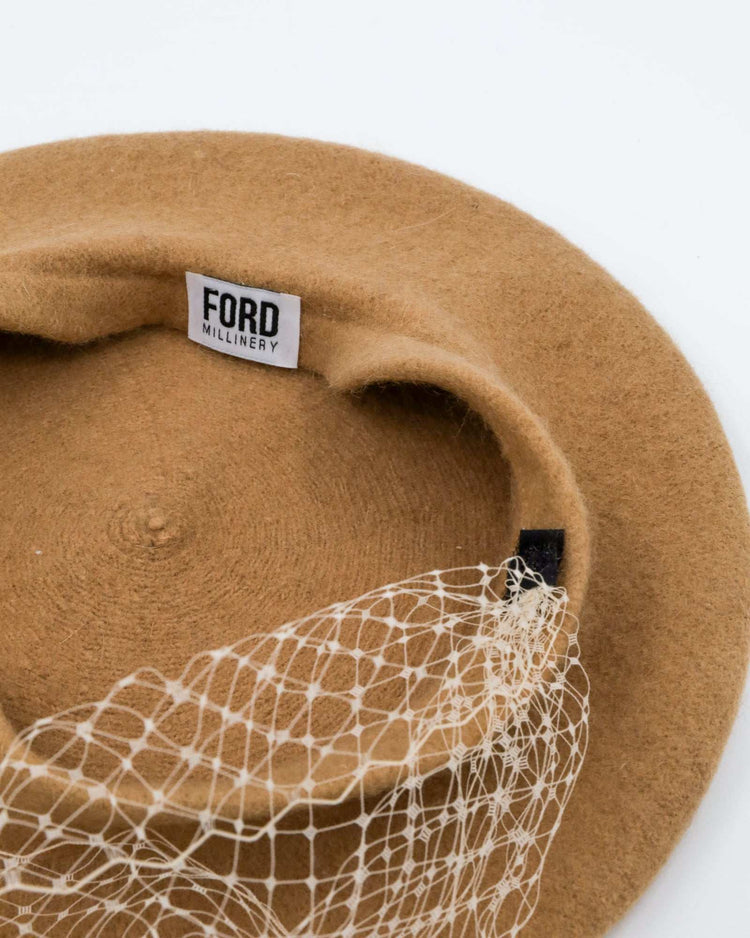 NIKKI (tan) - FORD MILLINERY