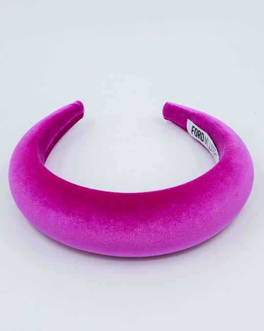 PHOEBE Velvet Headband (berry)