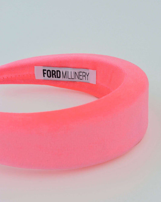 RACHEL (fluro pink velvet) - FORD MILLINERY
