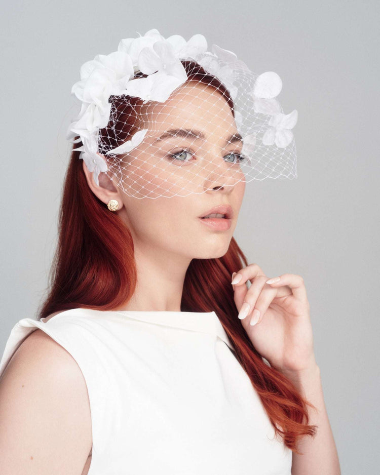 BUTTERFLY KISSES Bridal White - FORD MILLINERY