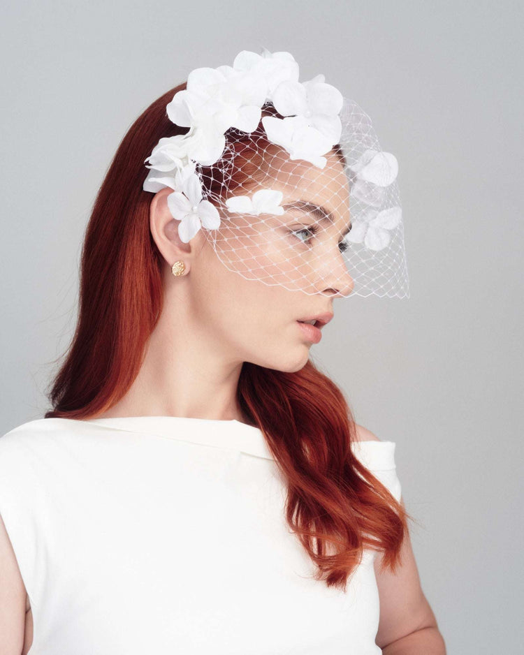 BUTTERFLY KISSES Bridal White - FORD MILLINERY