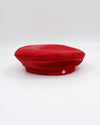 光滑贝雷帽（红色）
