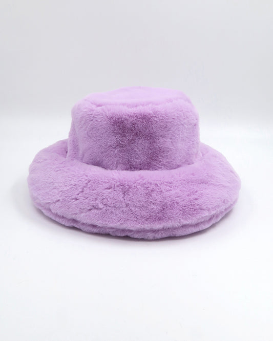 ROSI Faux-fur Bucket Hat (lavender)