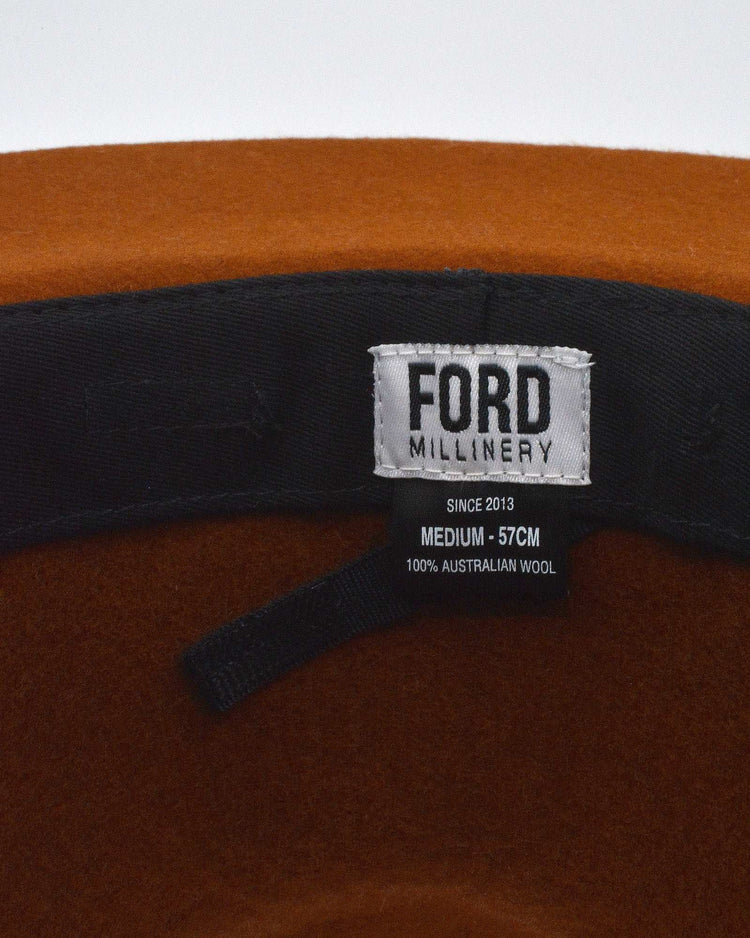 SEDONA (burnt orange) Medium - 57cm - FORD MILLINERY