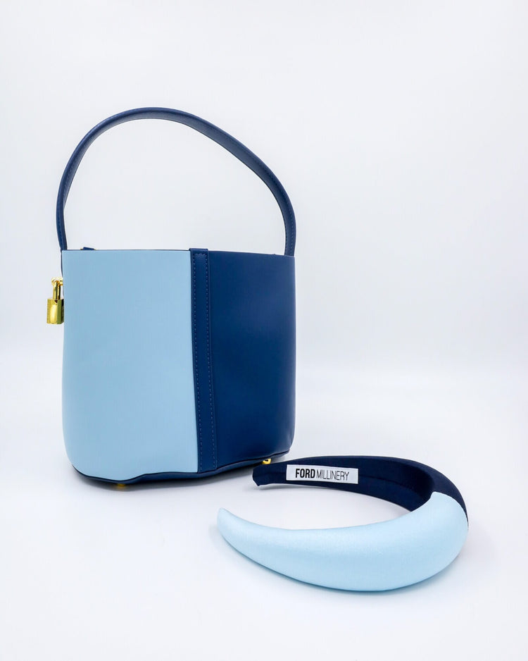 LANA bag (navy and light blue)