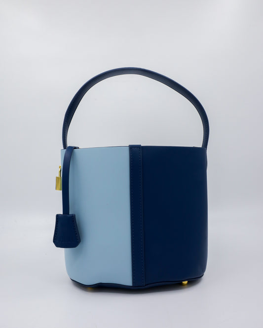 LANA bag (navy and light blue)