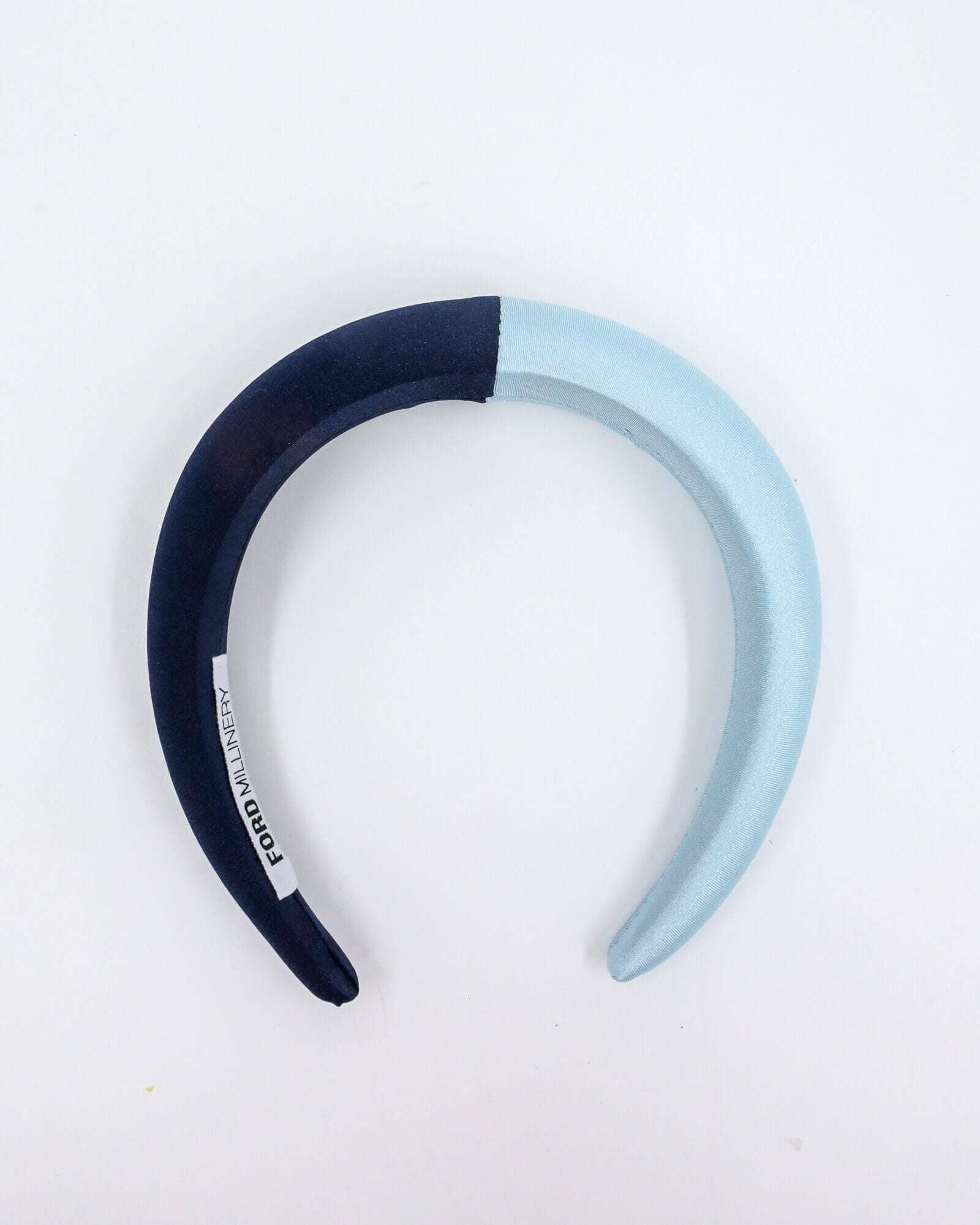 LANA PADDED HEADBAND (navy & light blue) Default Title - FORD MILLINERY