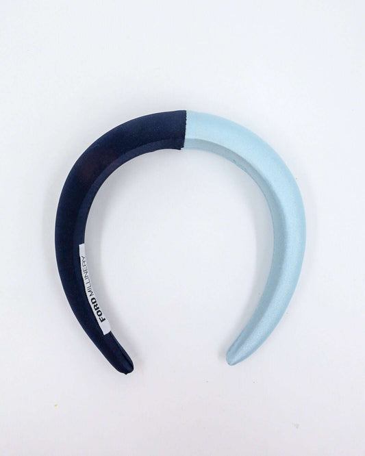 LANA PADDED HEADBAND (navy & light blue) Default Title - FORD MILLINERY