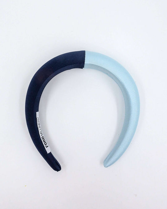 LANA PADDED HEADBAND (navy & light blue) Default Title - FORD MILLINERY