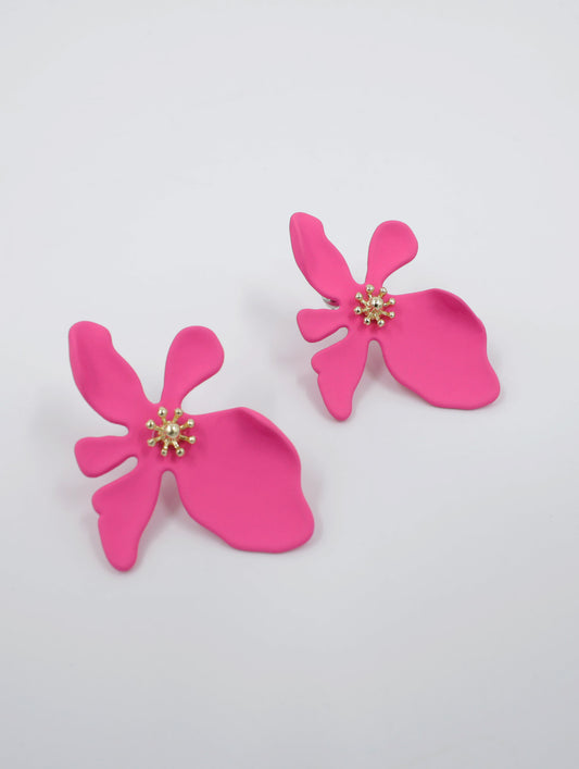LILA Flower Earrings (pink)