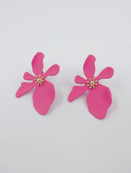 LILA Flower Earrings (pink)