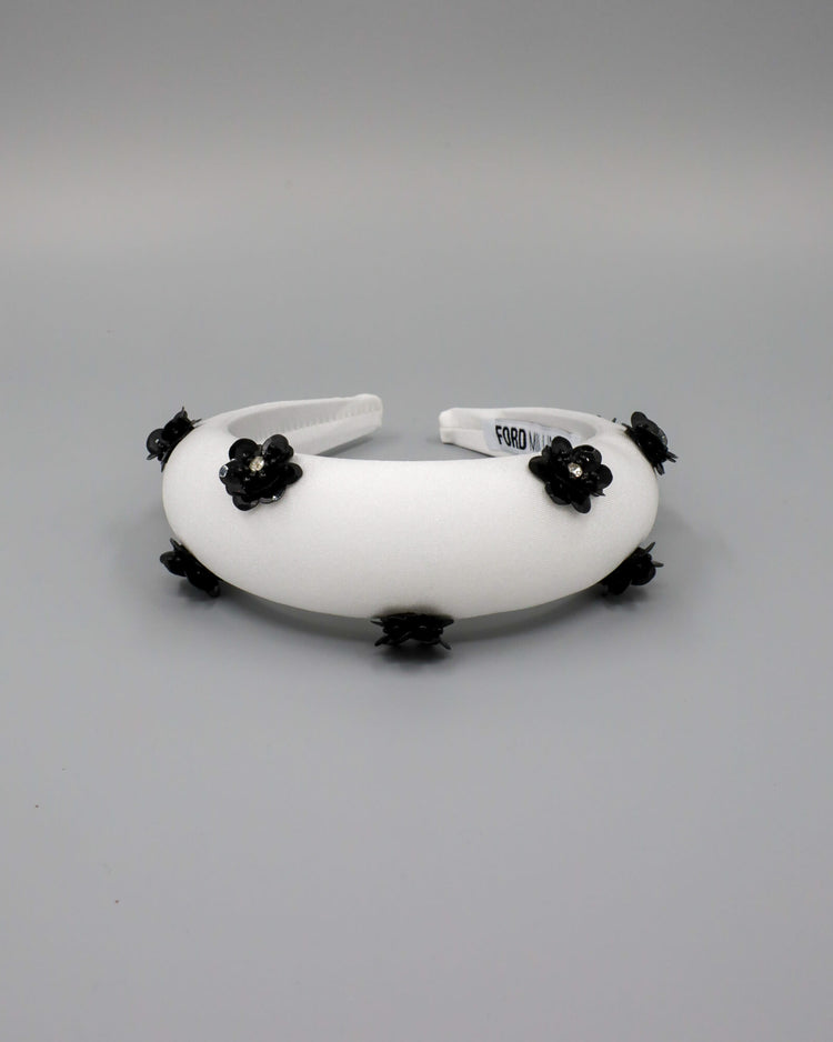 LOTTIE Headpiece (white w/ black)