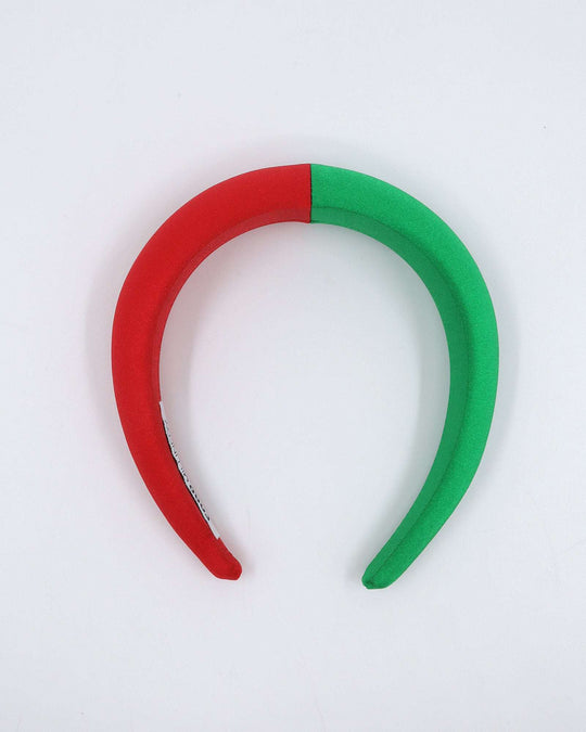 LANA PADDED HEADBAND (red/green) - FORD MILLINERY