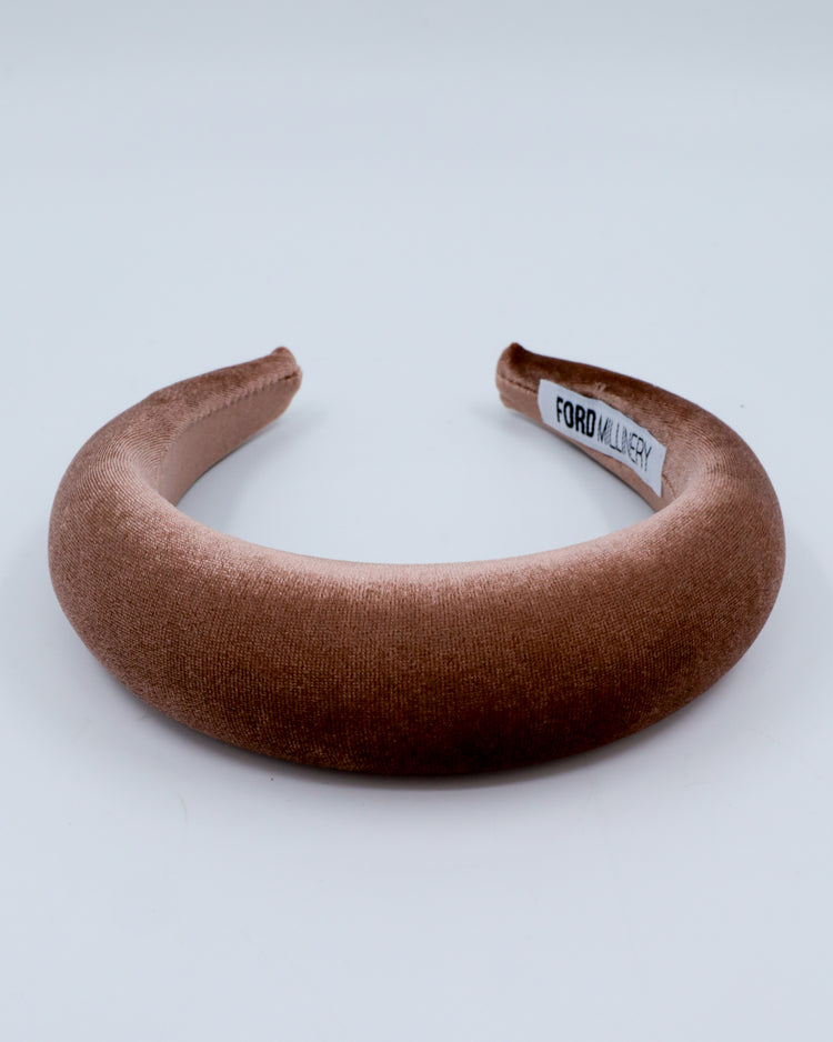 PHOEBE Velvet Headband (brown)