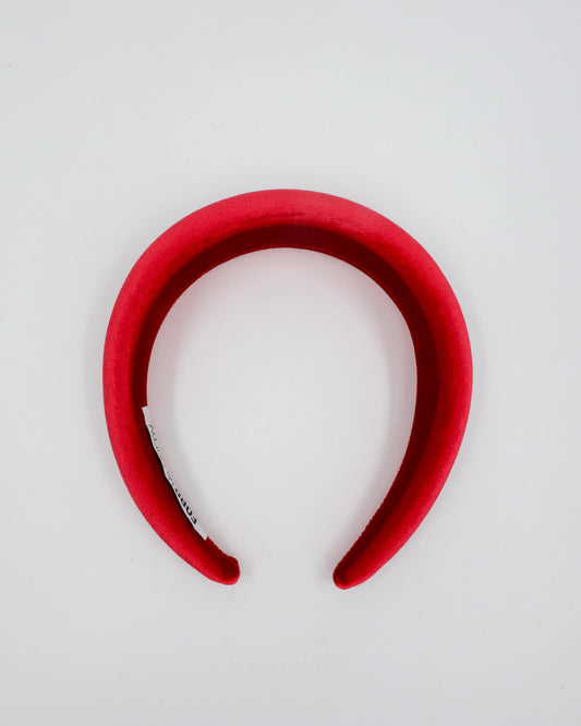 PHOEBE Velvet Headband (red)