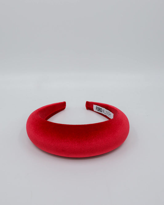 PHOEBE Velvet Headband (red) Default Title - FORD MILLINERY