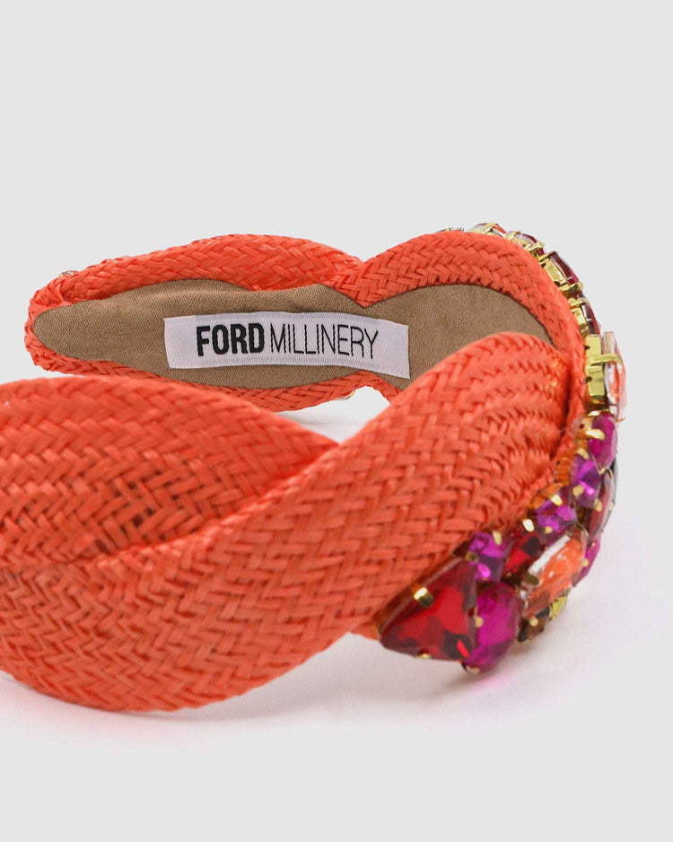 SUNNA Headband (orange) Default Title - FORD MILLINERY