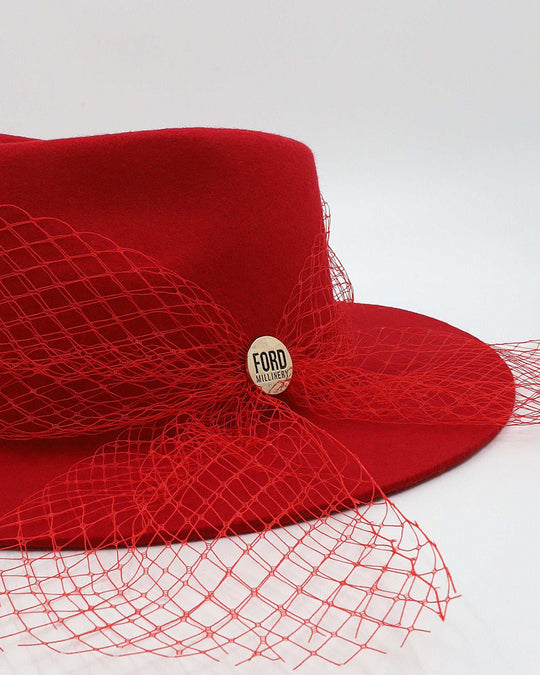 SYD (red) 55 cm - FORD MILLINERY