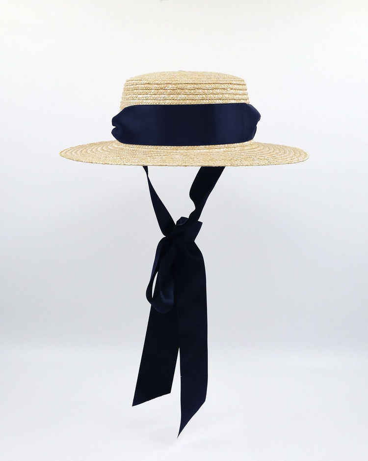 VENICE (straw/navy) Default Title - FORD MILLINERY