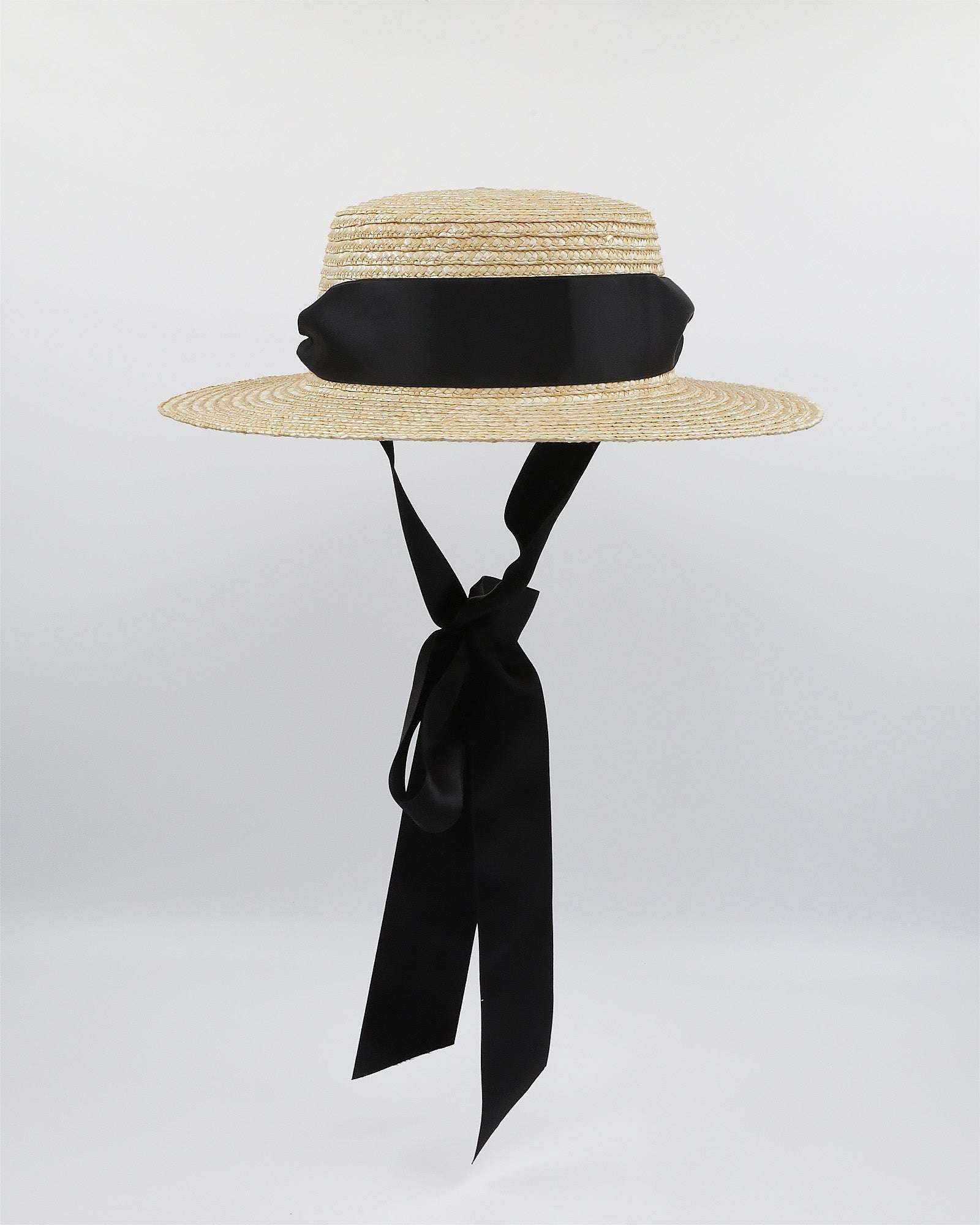 VENICE (straw/black) Default Title - FORD MILLINERY