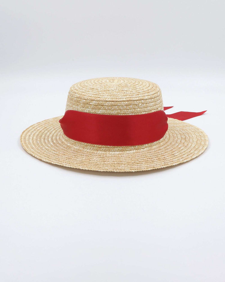 VENICE (straw/red) Default Title - FORD MILLINERY