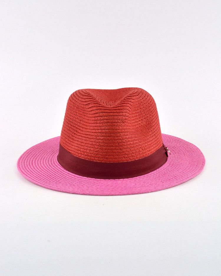 LANA HAT (red & pink) - FORD MILLINERY