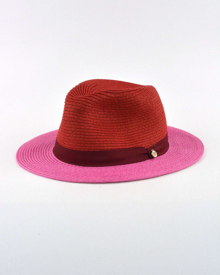 LANA HAT (red & pink) - FORD MILLINERY