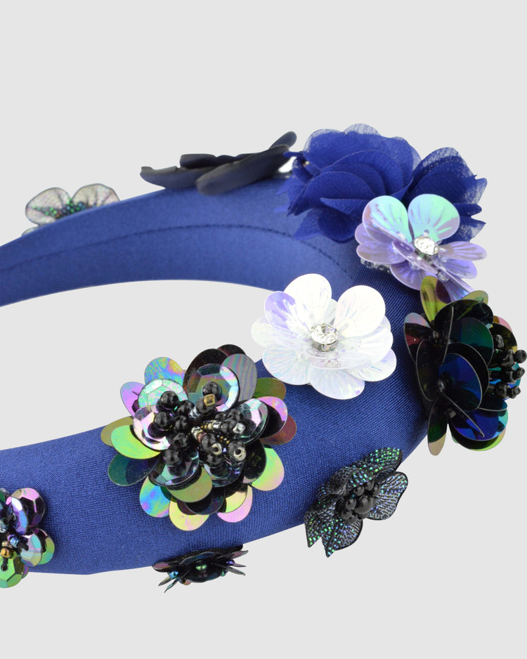 AKIRA (blue) by FORD MILLINERY- detail