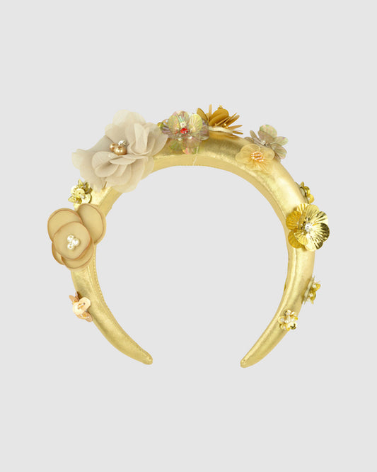 AKIRA (gold) by FORD MILLINERY- front