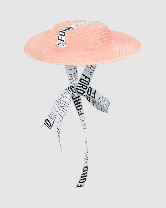 ANNIE (pink fm ribbon) by FORD MILLINERY
