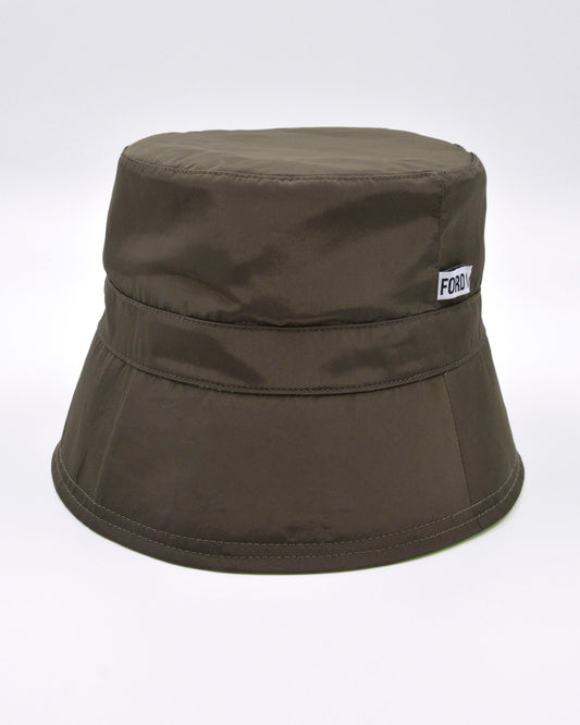BOBBY Reversible Unisex Bucket Hat (khaki/fluro green)