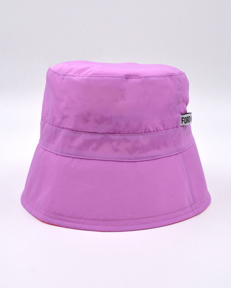 BOBBY Reversible Unisex Bucket Hat (lavender/fluro pink)