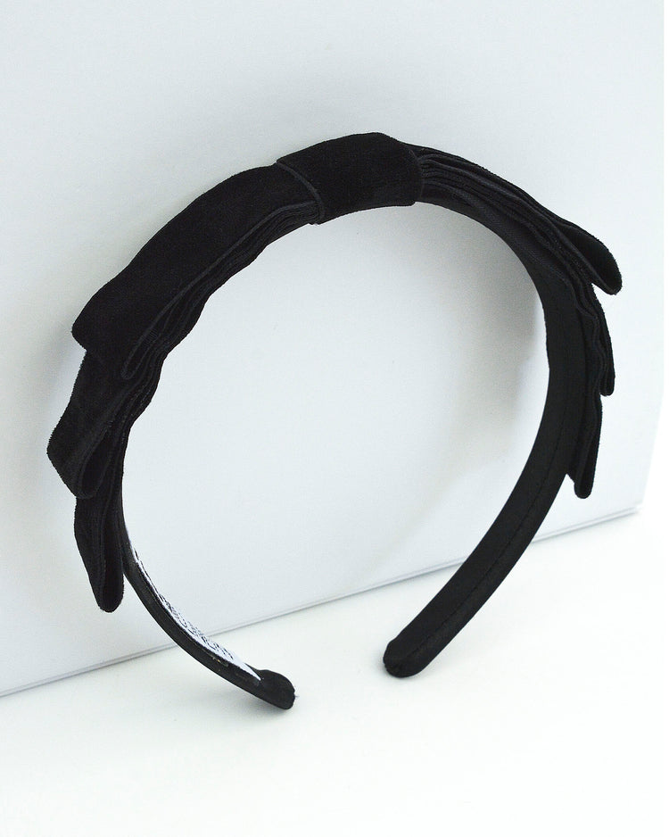 "BRIGITTE" Black Headband by FORD MILLINERY