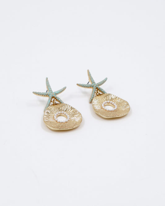 CILA Starfish Earrings (turquoise)
