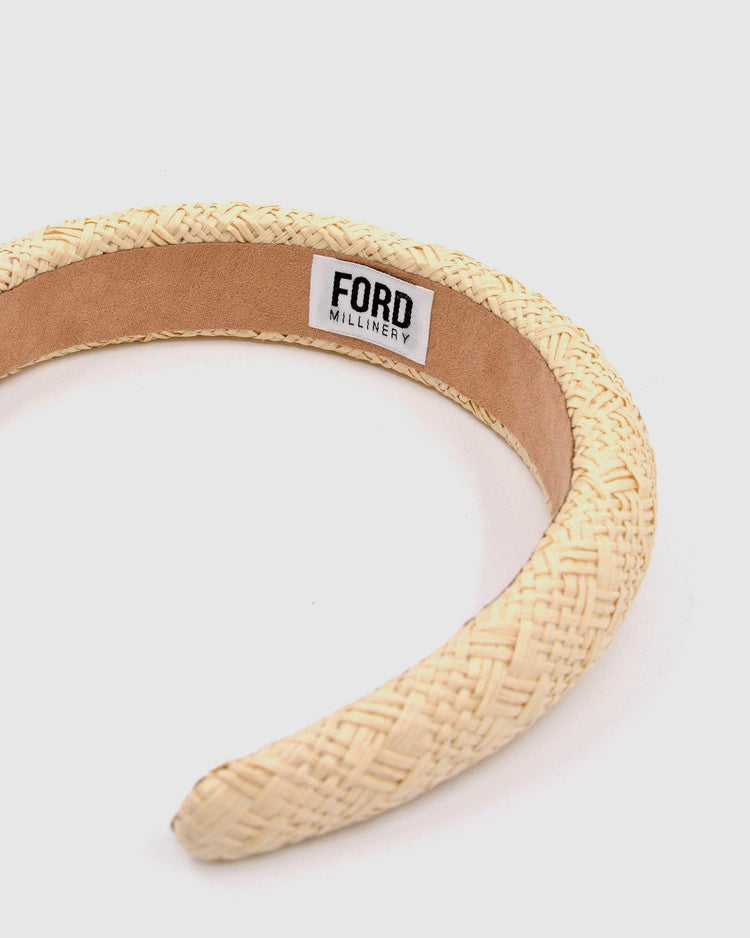 COMO Padded Headband (natural) Default Title - FORD MILLINERY