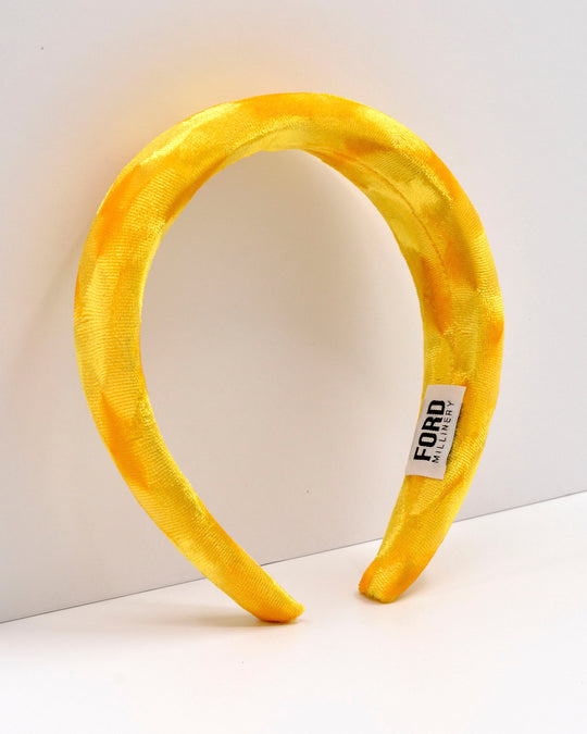 DOROTHY Headband (yellow velvet)