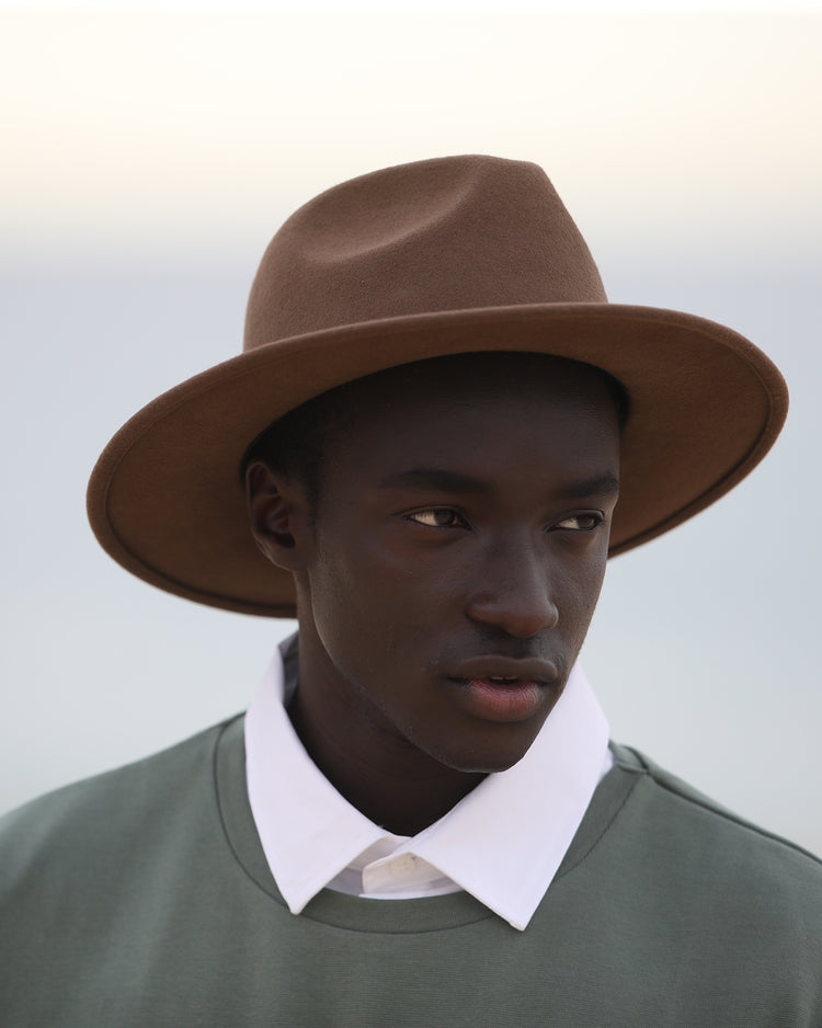 FRANKIE (brown) | Australian Wool Fedora Hat | FORD MILLINERY