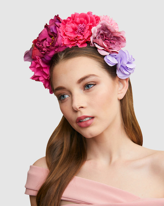 FRIDA (purple) by FORD MILLINERY- model