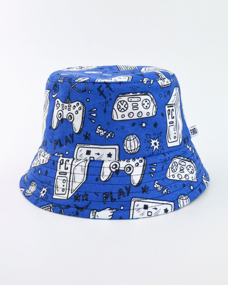 "BILLY" Unisex Bucket Hat by FORD MILLINERY | “GAMER” print