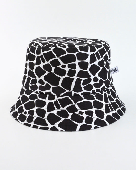 "BILLY" Unisex Bucket Hat by FORD MILLINERY | “GIRAFFE” print