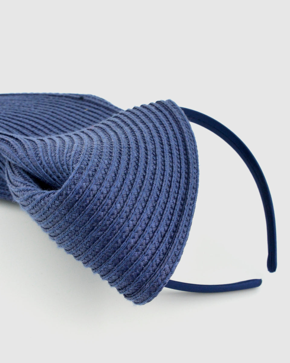 'JESSICA RABBIT' Navy Fascinator by FORD MILLINERY