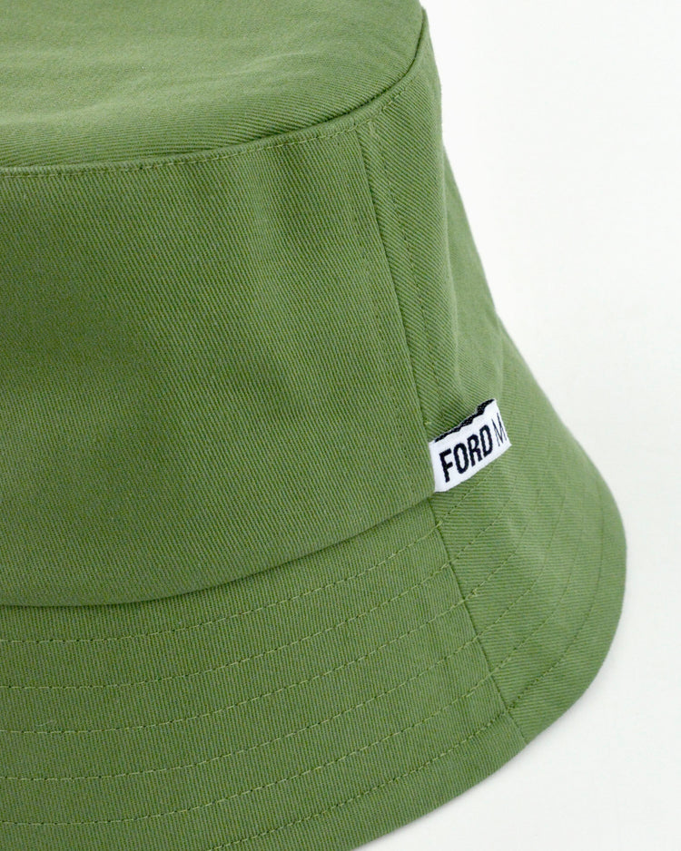 "BILLY" Unisex Bucket Hat by FORD MILLINERY | “KHAKI” print