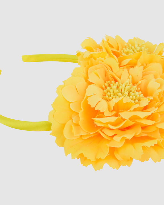 LOLITA (yellow) by FORD MILLINERY- detail