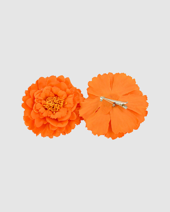 MARIA CLIPS (orange) by FORD MILLINERY- 2
