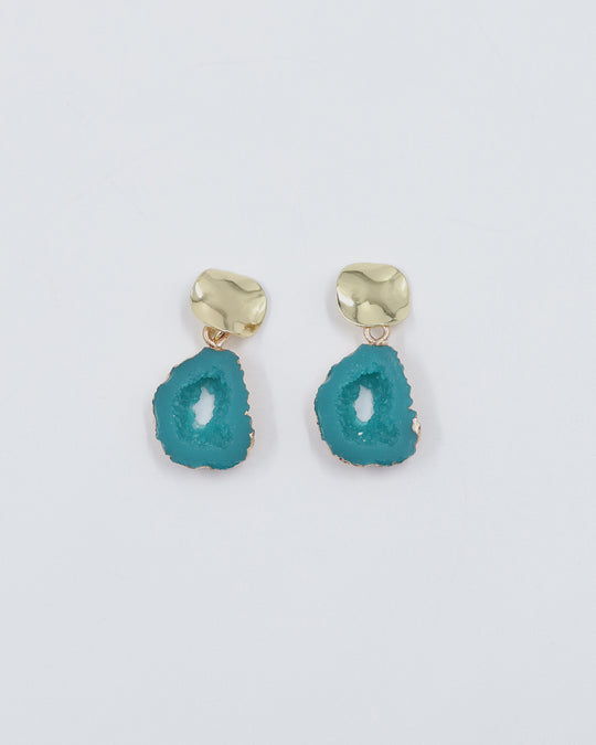 MATA Earrings (blue & gold)